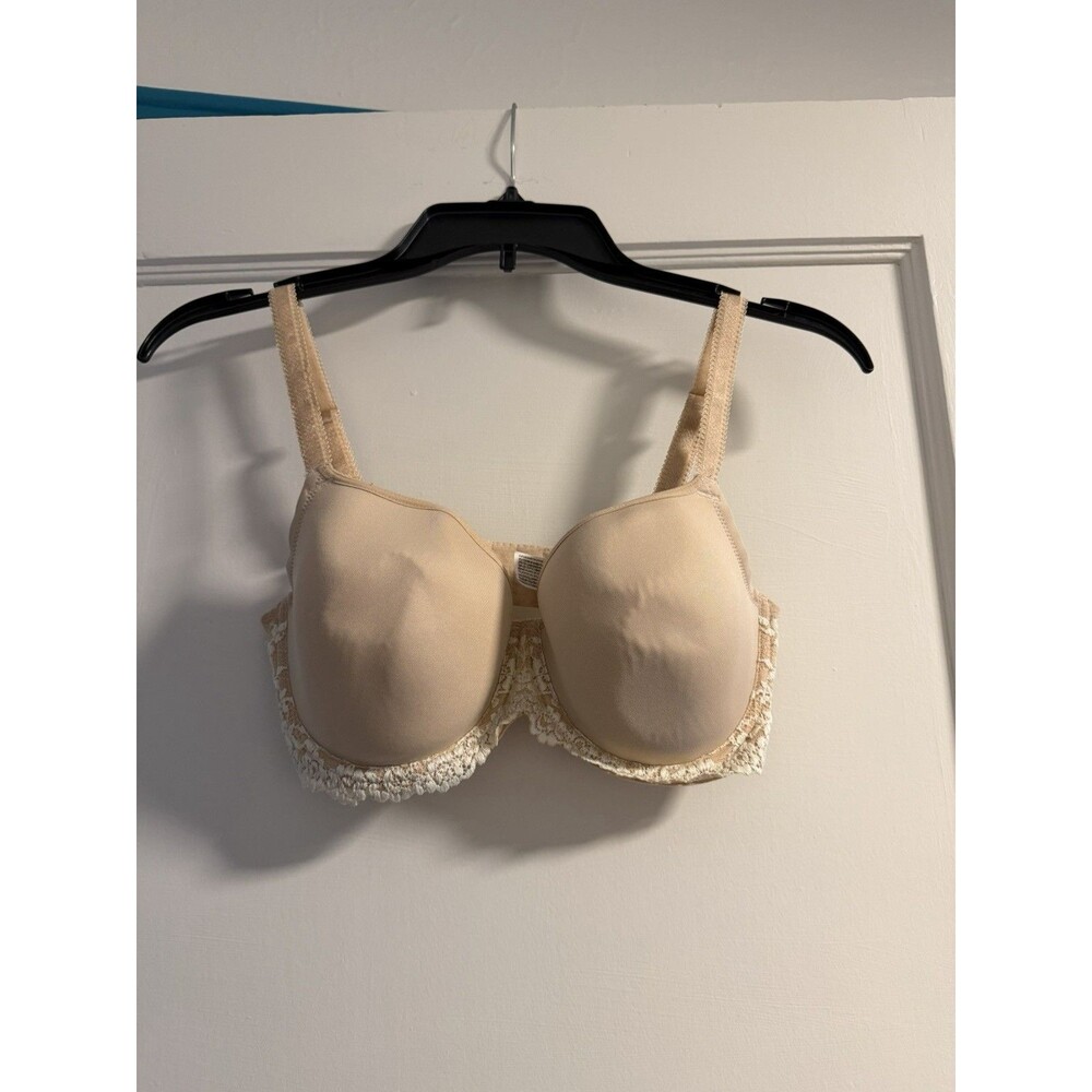 Wacoal Embrace Lace Underwire T-shirt Bra, Nude, Lace Trim, 34DD